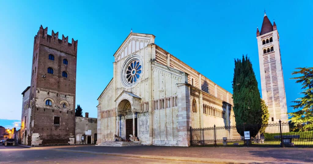 the Basilica of San Zeno in Verona, Italy