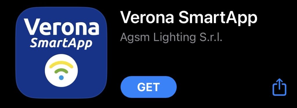 A screenshot of the Verona SmartApp in the app store for download