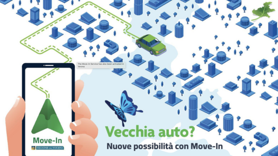 advertisement for the move-in app in verona